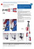 138 НОЖНИЦЫ KNIPEX ДЛЯ РЕЗКИ КАБЕЛЯ И ПРОВОЛОЧНЫХ ТРОСОВ Регулируемые по длине и углу ручки для облегчения работы длина ручек устанавливается для достижения оптимального Каталог KNIPEX 2014 Профессиональный ручной инструмент для удаления изоляции Плоскогубцы Кусачки Ножницы Клещи Бокорезы Стр. 138