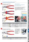 163 Инструмент Knipex для обжима контактных гильз с торцевой установкой для опрессовки контактных гильз По стандарту DIN 46228 часть 1+4 в диапазоне сечений от 05 до 6 м Каталог KNIPEX 2014 Профессиональный ручной инструмент для удаления изоляции Плоскогубцы Кусачки Ножницы Клещи Бокорезы Стр. 163