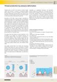 807 GENERAL INFORMATION THREAD FORMING Thread production by pressure deformation Fluteless taps are used for the forming of internal threads without Каталог GUHRING 2016 Режущий инструмент для обработки наружной и внутренней резьбы Машинные и ручные метчики Твердосплавные резьбовые фрезы Круглые плашки Инструментальная оснастка Стр. 795
