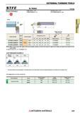 339 Токарные державки по металлу японской компании Mitsubishi Materials с призматическим хвостовиком EXTERNAL TURNING TOOLS Каталог MITSUBISHI 2018 Инструмент для станков Пластины сменные режущие Фрезы концевые твердосплавные и сборные с СРП Сверла спиральные Резцы токарные Державки Стр. 339