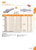135 DHP BT-DHP Super Slim Hydraulic Chuck BT-DHP mm Specification d D Di D2 Li l 2 L H Hi T Suit collet Wrench Weight BT30- DHP6S-90 6 14 42 25 50 - Каталог DEREK 2017 Инструмент металлорежущий и станочная оснастка Фрезы концевые твердосплавные и с режущими сменными пластинами Резцы Державки Расточные головки Стр. B23