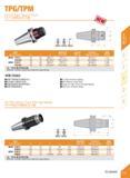 171 TPG/TPM SK-TPG Rigid Tapping Chuck SK-TPGffllltel JJffi mm Specification Di L G Suit collet mm Wrench Tapping capacity Ww Weight SK40- TPG312 44 Каталог DEREK 2017 Инструмент металлорежущий и станочная оснастка Фрезы концевые твердосплавные и с режущими сменными пластинами Резцы Державки Расточные головки Стр. B59