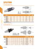 176 Китайский станочный сверлильный патрон Derek SK-SPU DIN 69871 SK30 SK40 SK50 для зажимания инструментов с цилиндрическим хвостовиком Общий вид ин Каталог DEREK 2017 Инструмент металлорежущий и станочная оснастка Фрезы концевые твердосплавные и с режущими сменными пластинами Резцы Державки Расточные головки Стр. B64