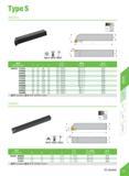 281 TypeS SRGCR/L STACR/L E mm Specification H B L F Tift Insert MM Screw w Wrench SRGCR/L 1212F05 12 12 80 16 RC 0502 M2 2 5 Q06 1616H05 16 16 100 2 Каталог DEREK 2017 Инструмент металлорежущий и станочная оснастка Фрезы концевые твердосплавные и с режущими сменными пластинами Резцы Державки Расточные головки Стр. D26