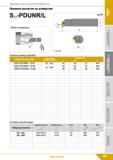 95 Державки для внутренней обработки Прижим рычагом за отверстие S -PDUNR/L Основные размеры державок Обозначение державки Применяемая режущая пласт Каталог КЗТС 2019 Инструмент с пластинами сменными режущими из твердого сплава Сборные резцы для точения и растачивания Корпусные фрезы насадные и концевые по металлу Стр. 95