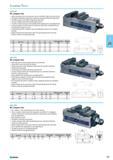 365 NC compact vice With mechanical force transmission dase mounting stable steel base body All guides hardened and ground stationary top jaw hardened and ground Movable t Каталог NORGAU 2015 Инструмент режущий измерительный слесарно-монтажный Стр. 349