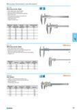 401 Work shop vernier caliper Knife-edged upper measuring jaws Made of tempered stainless steel Measuring surfaces are grinded and polished Matt chrome scale Lower jaws ha Каталог NORGAU 2015 Инструмент режущий измерительный слесарно-монтажный Стр. 385