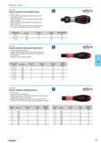523 Torque screwdriver with scale Torque Vario S Using for controlled tightening Torque infinitely adjustable with Torque-Setter setting tool Audible and perceptible click Каталог NORGAU 2015 Инструмент режущий измерительный слесарно-монтажный Стр. 507