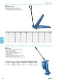618 Hydraulic service jack Lifting capacity from 1.5 to 15 metric tons Controlling lifting and lowering via the draw bar For lifting vehicles with a small ground clearance Каталог NORGAU 2015 Инструмент режущий измерительный слесарно-монтажный Стр. 602