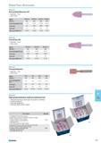729 High-grade aluminium oxide mounted point set High-grade aluminium oxide pink AR hardness (medium) Ceramic bonding 5V Universally application Inherently stable and firm Каталог NORGAU 2015 Инструмент режущий измерительный слесарно-монтажный Стр. 713