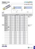 452 TE90AN-11/16 CMSJE MILL Концевая фреза Обозначение 0 Размеры (мм) Каналы СОЖ Рис Пластина DC DCONMS OAL LH APMX TE90AN 225-24-11-L 2 25 24 200 40 Каталог TAEGUTEC 2020 Вращающийся режущий и вспомогательный инструмент по металлу Твердосплавные пластины Сборные фрезы с СМП Монолитные фрезы и сверла Инструментальные патроны Стр. E139