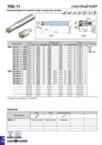 497 Обозначение Размеры (мм) Каналы СОЖ Рис Пластина DCX DC DCONMS OAL THSZMS LH LF DRVSAPMX TEBL 230-32-11-L150 2 30 14 7 32 150 - 70 - - 2 0 1 BL M Каталог TAEGUTEC 2020 Вращающийся режущий и вспомогательный инструмент по металлу Твердосплавные пластины Сборные фрезы с СМП Монолитные фрезы и сверла Инструментальные патроны Стр. E184