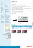 527 Прибор Mitutoyo Surftest SJ-310 для измерения шероховатости поверхности Опорная система измерения, сенсорный экран и встроенный принтер Работа от батареи Каталог MITUTOYO 2013 Измерительный инструмент и оборудование Стр. 525