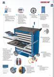 19 The square perforation in the side walls enable quick access to frequently used tools GEDORE holders and trays are simply clipped in The ball-bearing drawe Каталог GEDORE 2014 Профессиональный слесарный инструмент и оборудование Стр. 17 ENG