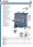 22 GEDORE U4 TOOL TROLLEYS TOOL TROLLEY Body Dimensions H 985 x W 775 x D 475 mm Working platform in ABS with 3 compartments for small parts With handle for e Каталог GEDORE 2014 Профессиональный слесарный инструмент и оборудование Стр. 20 ENG