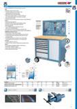39 GEDORE MOBILE WORKBENCH with self raising rear panel Body Dimensions H 985 x W 1100 x D 550 mm 30 mm thick multiplex beech wood worktop surface additionall Каталог GEDORE 2014 Профессиональный слесарный инструмент и оборудование Стр. 37 ENG