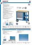 42 GEDORE U4 MOBILE WORKBENCH Body Dimensions H 875 x W 950 x D 550 mm 25 mm thick multiplex beech wood worktop surface additionally protected by linseed oil Каталог GEDORE 2014 Профессиональный слесарный инструмент и оборудование Стр. 40 ENG