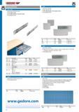46 GEDORE DRAWER PARTITIONS E-1500 - E-3000 LENGTHWISE DIVIDER slotted In three different heights In seven different lengths for varying drawer depths In zinc Каталог GEDORE 2014 Профессиональный слесарный инструмент и оборудование Стр. 44 ENG