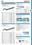 161 GEDORE WF HOOK SPANNERS HOOK WRENCH with lug Acc to DIN 1810 Form A For slotted round nuts according to DIN 981 GEDORE vanadium steel 31CrV3 manganese-phos Каталог GEDORE 2014 Профессиональный слесарный инструмент и оборудование Стр. 159 ENG