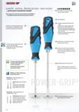 340 GEDORE powerful - unerring - absolute precision - wear-resistant perfect power transmission included That is what the new series Power-Grip3 screwdrivers f Каталог GEDORE 2014 Профессиональный слесарный инструмент и оборудование Стр. 338 ENG