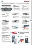 363 GEDORE Manufacturing process for 8250 Combination Pliers (1) Blank cropped to size from C50 hardened and tempered steel (2) Hot forged in the double forgin Каталог GEDORE 2014 Профессиональный слесарный инструмент и оборудование Стр. 361 ENG