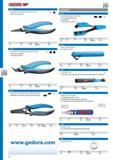 386 GEDORE ACCESSORIES MINIATURE ELECTRONIC FLAT NOSE PLIERS Long narrow smooth jaws JL 32 mmH 158 0 0 094 Code 1829076 MINIATURE ELECTRONIC NEEDLE NOSE PLIERS Каталог GEDORE 2014 Профессиональный слесарный инструмент и оборудование Стр. 384 ENG