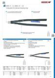 397 GEDORE 3 8000 J 4 - J 6 8000 J 41 - J 61 Circlip pliers for internal retaining rings 3 2 3 5 4 5 mm tip diameters available for 85 to 400 mm rings Models f Каталог GEDORE 2014 Профессиональный слесарный инструмент и оборудование Стр. 395 ENG