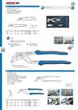 406 GEDORE WATER PUMP PLIERS Acc to DIN ISO 8976 Form A Lay-on slip joint and toothed recess Induction-rehardened serrated faces with finger protection GEDORE Каталог GEDORE 2014 Профессиональный слесарный инструмент и оборудование Стр. 404 ENG