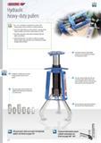 466 GEDORE Hydraulic heavy-duty pullers The 2- and 3-arm pullers are suitable for the removal of ball bearings pulleys wheels and other close-fitting component Каталог GEDORE 2014 Профессиональный слесарный инструмент и оборудование Стр. 464 ENG
