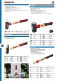 486 GEDORE HAMMER KOMBI-PLUS Combination of engineers' and plastic hammer ROTBAND execution with hardened handle protective steel sleeve With hickory handle Su Каталог GEDORE 2014 Профессиональный слесарный инструмент и оборудование Стр. 484 ENG