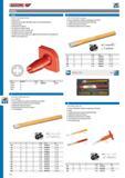 502 GEDORE CHISELS PROTECTIVE HAND GUARD Made from PVC I improved protective plate offers highest safety for the hand against impacts Ergonomic design Avoids i Каталог GEDORE 2014 Профессиональный слесарный инструмент и оборудование Стр. 500 ENG