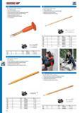 504 GEDORE BRICKLAYER'S CHISEL octagonal Acc to DIN 7254 Form B With protective hand guard 108 UNI Chrome-molybdenum-vanadium air hardening steel 45CrMoV7 Care Каталог GEDORE 2014 Профессиональный слесарный инструмент и оборудование Стр. 502 ENG