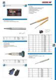 507 1500 CT1-350 CENTRE PUNCH with carbide tip Chrome-molybdenum-vanadium air hardening steel 45CrMoV7 GEDORE PIN PUNCH Acc to DIN 6450 Chrome-molybdenum-vanad Каталог GEDORE 2014 Профессиональный слесарный инструмент и оборудование Стр. 505 ENG