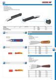 529 GEDORE SAFETY KNIFE Idealforthe logistics sector Wave-ground carbon steel blade Blade-shield to protect user from cuts Concealed safety foil blade cuts onl Каталог GEDORE 2014 Профессиональный слесарный инструмент и оборудование Стр. 527 ENG