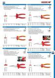 547 GEDORE VDE ROUND NOSE PLIERS with VDE dipped insulation Long round jaws and serrated gripping surfaces GEDORE special hardened and tempered steel chrome-pl Каталог GEDORE 2014 Профессиональный слесарный инструмент и оборудование Стр. 545 ENG