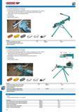 592 GEDORE PIPE BENDING MACHINE manual-hydraulic Sizes from 12 to 54 mm 0 and 3 8 to 1 1 2 up to 90 For copper pipes EN 1057 precision steel pipes EN 10305-3 ( Каталог GEDORE 2014 Профессиональный слесарный инструмент и оборудование Стр. 590 ENG