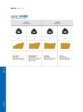 200 Indexable Milling 铣削刀具 Milling Tools UD/UP系列槽型 UD/UP Series Geometry 中载切削 Medium Cutting 重载切削 Heavy Cutting 6 a A MM PM MH None mm 较大的正前角, 切削刃锋利 Bigger r Каталог GESAC 2015 Металлорежущий инструмент для промышленного станочного оборудования Токарные резцы со сменными режущими пластинами Фрезы сборные и монолитные Сверла Стр. 194