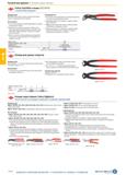 1340 Ручной инструмент \ Клещи переставные Cobra QuickSet клещи (ISO 8976) с коробчатым шарниром Применение: Для фиксации труб, винтов и других детале Каталог HAHN+KOLB 2019 Инструмент режущий по металлу Оснастка станочная зажимная Измерительное оборудование и приборы Производственная мебель Техническая химия Стр. 1326