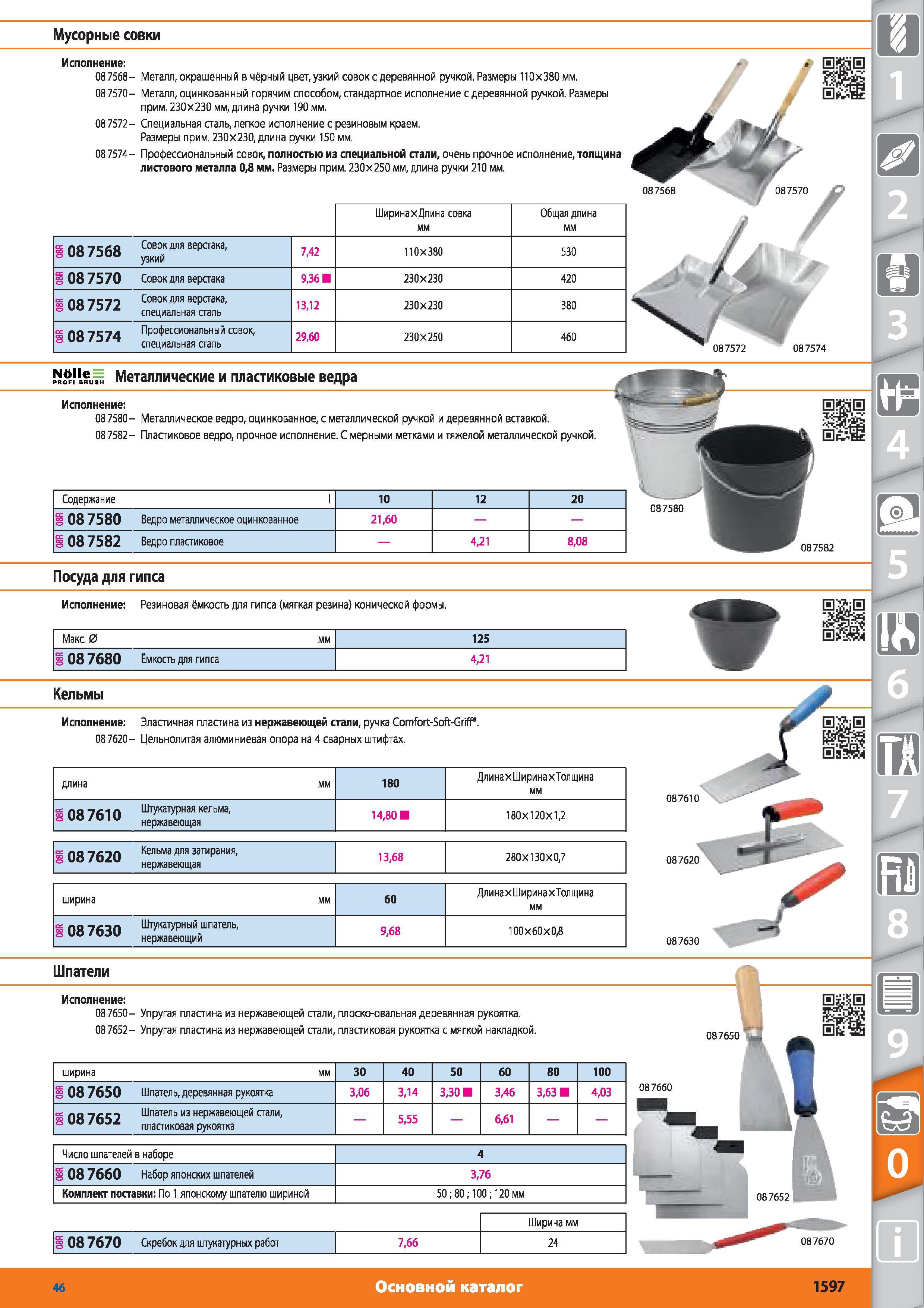 1597 Мусорные совки от Hoffmann Group 087568- 087570- 08 7572- 087574- Металл окрашенный в чёрный цвет узкий совок с деревянной ручкой Размеры 110x380 мм М Каталог HOFFMANN GROUP 2015 № 46 на русском Инструмент Оборудование Инвентарь Комплексные технологические решения и поставки Стр. 1597