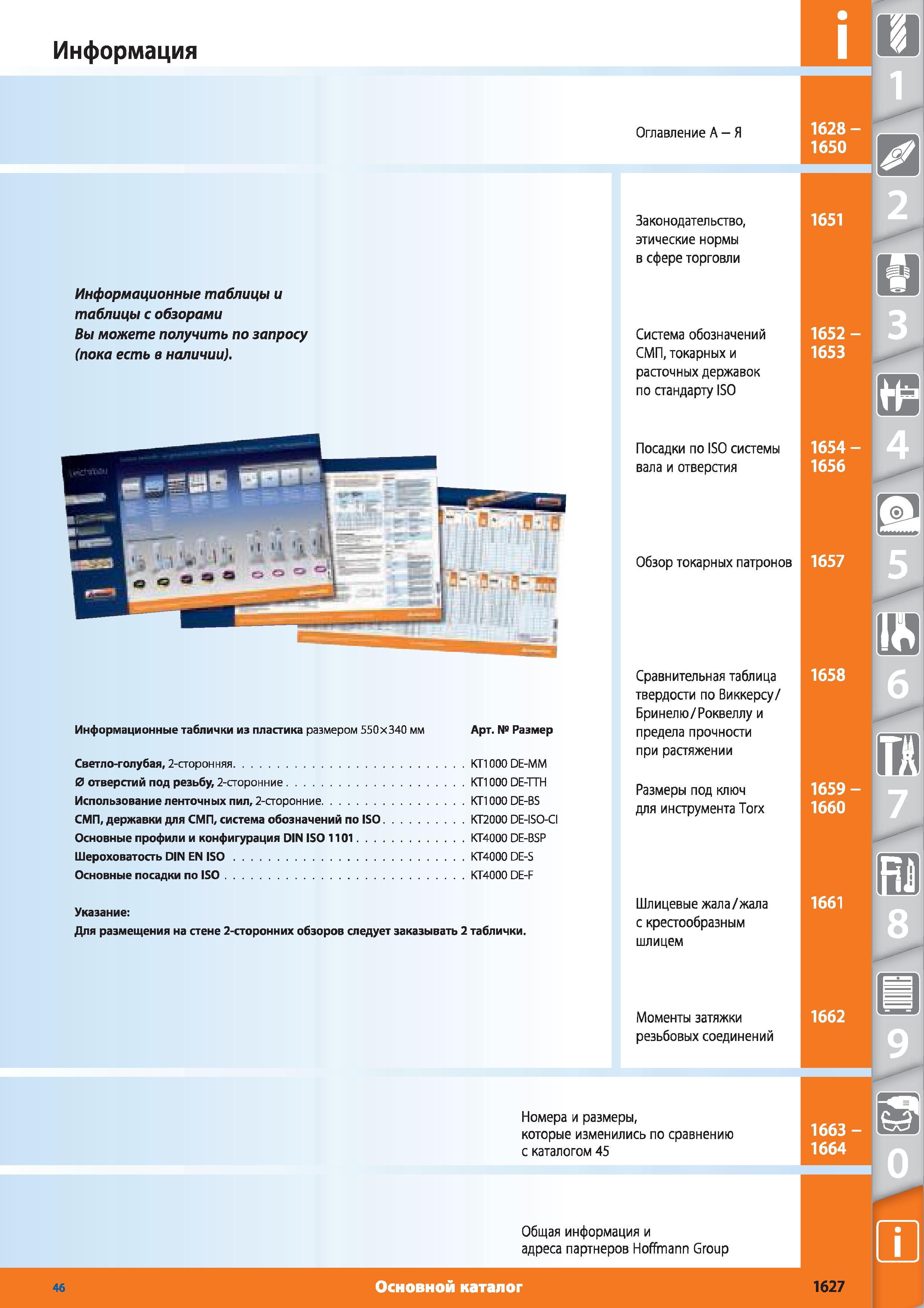 1627 Справочная техническая информация от Hoffmann Group в каталоге № 46 на русском языке Система обозначений СМП токарных и расточных державок по стандарт Каталог HOFFMANN GROUP 2015 № 46 на русском Инструмент Оборудование Инвентарь Комплексные технологические решения и поставки Стр. 1627