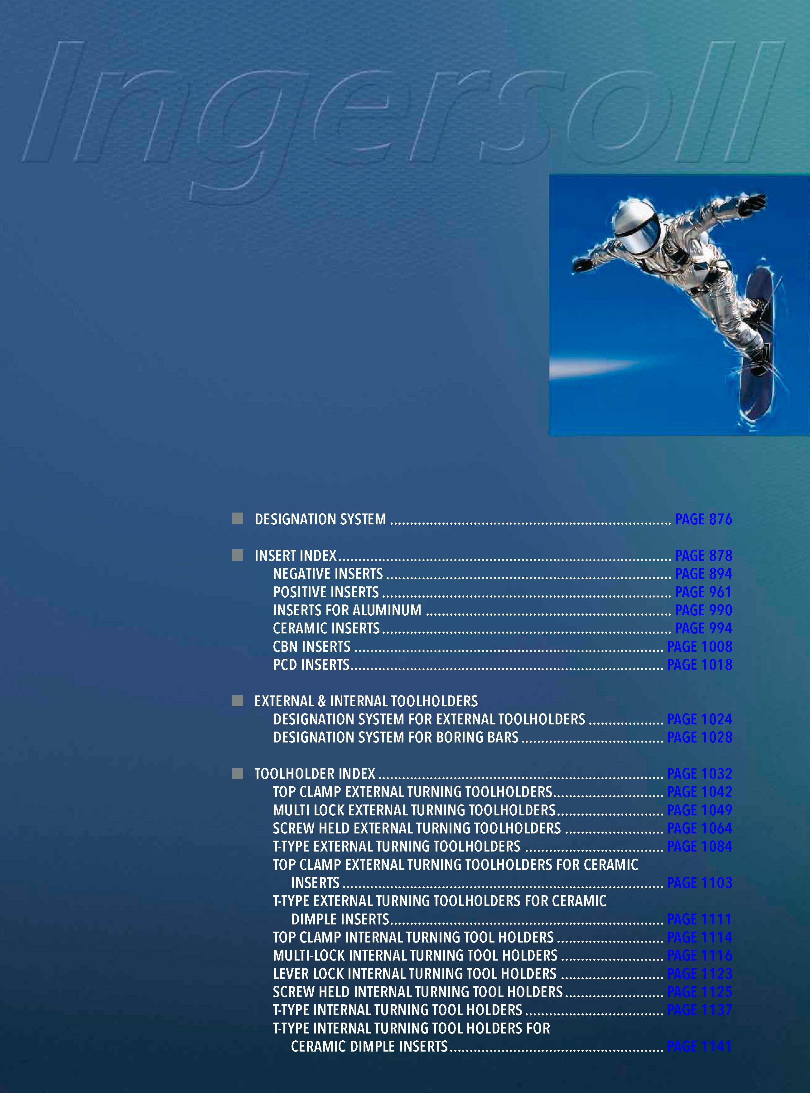 872  Каталог INGERSOLL 2011 Металлорежущий инструмент и инструментальная шпиндельная оснастка для станков Стр. 874