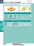 912 DNMG MP CHIPBREAKER NEGATIVE 55 DEGREE RHOMBIC INSERTS FOR MEDIUM MACHINING POSITIVE RAKE ANGLE ANSI ISO feed ap ld t R Number Number (ipr) (inch) DNMG431MP Каталог INGERSOLL 2011 Режущий инструмент и инструментальная оснастка Стр. 914