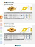 100 DNMG FC DNMG FC NEGATIVE 55° RHOMBIC INSERT, FOR FINISHING PLAQUETTES NÉGATIVES RHOMBIQUES 55°, POUR FINITION 55° k Designation Réf de l'article f (min/ Каталог INGERSOLL 2015 Металлорежущий токарный инструмент Резцы Державки Сменные режущие многогранные пластины для точения на станках Стр. 100 ENG FRA