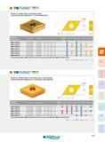 105 TttnUJOSRO’ DNMG PC NEGATIVE 55° RHOMBIC INSERT, FOR MEDIUM ROUGHING PLAQUETTES NÉGATIVES RHOMBIQUES 55°, POUR MOYENNE-ÉBAUCHE Designation Réf de l'arti Каталог INGERSOLL 2015 Металлорежущий токарный инструмент Резцы Державки Сменные режущие многогранные пластины для точения на станках Стр. 105 ENG FRA