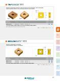 127 SNMD HZ SNMD HZ NEGATIVE 90° SQUARE INSERTS, NEGATIVE 90° DOUBLE SIDE INSERT, ONE SIDE FOR ROUGHING - ONE SIDE FOR FINISHING PLAQUETTES NÉGATIVES CARRÉE Каталог INGERSOLL 2015 Металлорежущий токарный инструмент Резцы Державки Сменные режущие многогранные пластины для точения на станках Стр. 127 ENG FRA