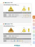 131 TNMG ET TNMG ET NEGATIVE 60° TRIANGULAR INSERTS, FOR ROUGHING / EXOTIC MATERIAL PLAQUETTES NÉGATIVES TRIANGULAIRES 60°, POUR ÉBAUCHE / MATÉRIAUX EXOTIQU Каталог INGERSOLL 2015 Металлорежущий токарный инструмент Резцы Державки Сменные режущие многогранные пластины для точения на станках Стр. 131 ENG FRA