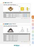169 POSITIVE 90° INSERT SCMT 7° CLEARANCE FOR MEDIUM ROUGHING STEEL PLAQUETTES POSITIVES CARRÉES 90° DEPOUILLE 7° POUR SEMI-FINITION ACIERS 0D1 Designation Каталог INGERSOLL 2015 Металлорежущий токарный инструмент Резцы Державки Сменные режущие многогранные пластины для точения на станках Стр. 169 ENG FRA
