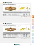 179 VBMT PC VBMT PC POSITIVE 35° INSERT - 5° CLERANCE, FOR MEDIUM ROUGHING / STEEL PLAQUETTES POSITIVES RHOMBIQUES 35° - DEPOUILLE 5°, POUR SEMI-FINITION / Каталог INGERSOLL 2015 Металлорежущий токарный инструмент Резцы Державки Сменные режущие многогранные пластины для точения на станках Стр. 179 ENG FRA
