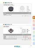 195 TttnUJOSRO’ rpgn POSITIVE CERAMIC ROUND INSERT - 11° CLEARANCE PLAQUETTES RONDES CÉRAMIQUE POSITIVES - DÉPOUILLE 11° tool holders on request / Pour les Каталог INGERSOLL 2015 Металлорежущий токарный инструмент Резцы Державки Сменные режущие многогранные пластины для точения на станках Стр. 195 ENG FRA