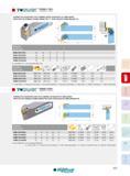 253 Tummnc' îsbnr/l 130I- EXTERNAL TOOL HOLDER WITH T-TYPE CLAMPING SYSTEM, FOR NEGATIVE 55° DNMG INSERTS PORTE-OUTILS DE TOURNAGE EXTERNE SERRAGE TYPE T , Каталог INGERSOLL 2015 Металлорежущий токарный инструмент Резцы Державки Сменные режущие многогранные пластины для точения на станках Стр. 253 ENG FRA